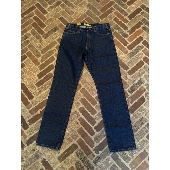 Real Ranch Wear Premium Mens Dark Wash 36/ 36 Blue Jeans NWT Fits Over Boots - Picture 7 of 8